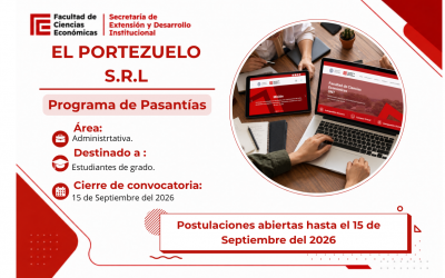 EL PORTEZUELO S.R.L | Postulaciones hasta Martes 15 de Septiembre.