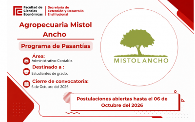 AGROPECUARIO MISTOL ANCHO| Postulaciones hasta Martes 06 de Octubre.