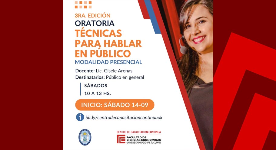 Tercera edición ORATORIA: Técnicas para Hablar en Público