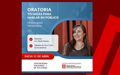 Oratoria: Técnicas para hablar en Público | Sábado 11 de Abril.