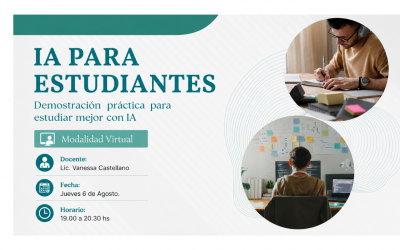 IA para estudiantes: una demostración práctica para estudiar mejor con IA | Fecha Jueves 6 de Agosto