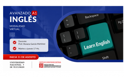 Inglés A1 – Nivel Avanzado | Fecha de Inicio: Martes 11 de Agosto