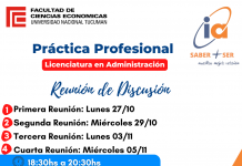 Reuniones de Discusión – Segundo cuatrimestre – Practica Profesional