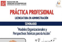 Seminario: Modelos Organizacionales y Perspectivas Teóricas para la Acción – Práctica Profesional de la Licenciatura en Administración
