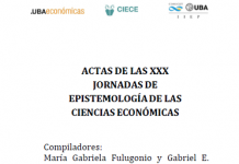 Publicación de trabajo en las XXX Jornadas de Epistemología de Ciencias Económicas