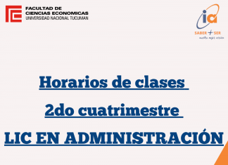 Horarios Segundo Cuatrimestre 2026