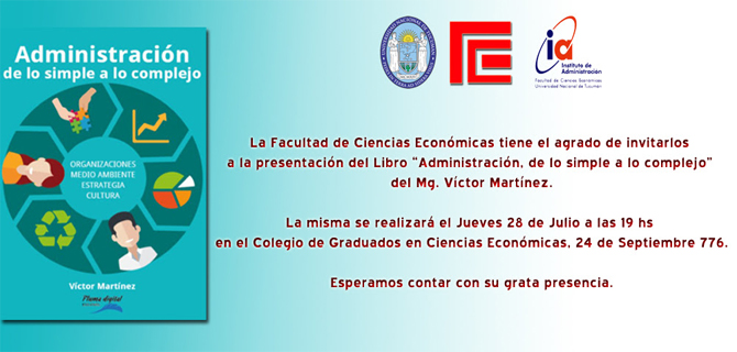 Presentación del libro “Administración, de lo simple a lo complejo” del ...