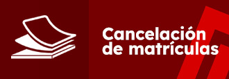 Cancelación matrículas